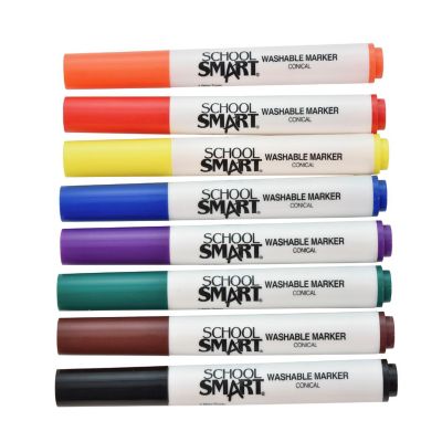 School Smart Art Markers, Conical Tip, Assorted Colors, Set of 200 Image 3