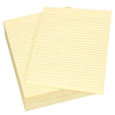 School Smart Legal Pad, 8-1/2 x 11 Inches, Canary, 50 Sheets, Pack of 12 Image 1