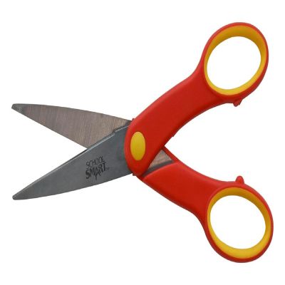 School Smart Pointed Tip Scissors, 6-1/4 Inches, Red, Pack of 12 Image 1