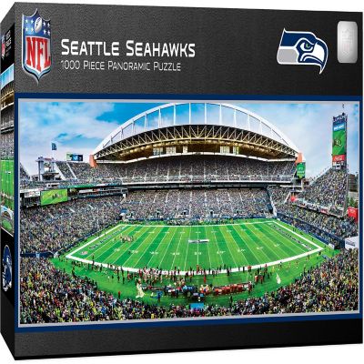 Seattle Seahawks - 1000 Piece Panoramic Jigsaw Puzzle - Center View Image 1