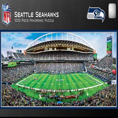 Seattle Seahawks - 1000 Piece Panoramic Jigsaw Puzzle - Center View Image 1