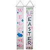 Set of 2 "Welcome" and "Happy Easter" Outdoor Hanging Door Banners 71" Image 1