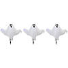 Set of 3 Lighted White Ghost Halloween Lawn Stakes Image 1