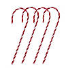 Set of 4 Red and White Stripped Candy Cane Stakes Christmas Outdoor Decor 60" Image 1