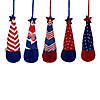 Set of 5 Patriotic 4th of July Americana Gnome Ornaments 6.5" Image 1