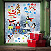 Set of 6 Double Sided Christmas Gel Window Clings Image 1