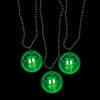 Shamrock Light-Up Necklaces - 12 Pc. Image 1