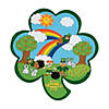 Shamrock-Shaped St. Patrick&#8217;s Day Sticker Scenes - 12 Pc. Image 1