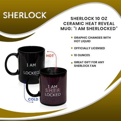 Sherlock 10 oz Ceramic Heat Reveal Mug: "I Am Sherlocked" Image 2