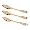 Shiny Baroque Gold Plastic Spoons (168 Spoons) Image 1
