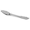 Shiny Baroque Silver Plastic Spoons (288 Spoons) Image 1