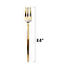 Shiny Gold Moderno Disposable Plastic Dinner Forks (120 Forks) Image 1