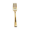 Shiny Metallic Gold Mini Plastic Disposable Tasting Forks (240 Forks) Image 1