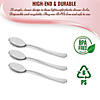 Shiny Metallic Silver Plastic Spoons (600 Spoons) Image 3
