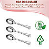 Shiny Silver Glamour Cutlery Disposable Plastic Spoons (288 Spoons) Image 3