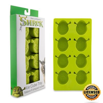 Shrek Reusable Silicone Ice Cube Tray  Makes 8 Cubes Image 1