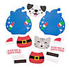 Silly Animal Santa Magnet Craft Kit - Makes 12 Image 1