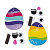 Silly Cracked Easter Egg Magnet Foam Craft Kit - Makes 12 Image 1