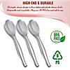 Silver Disposable Plastic Serving Spoons (85 Spoons) Image 3