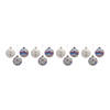 Silver Irredescent Ball Ornament (Set Of 12) 3"D Glass Image 4