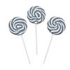Silver Swirl Lollipops - 24 Pc. Image 1
