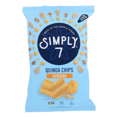 Simply 7 - Chips Quinoa Cheddar - Case of 8-3.5 OZ Image 1