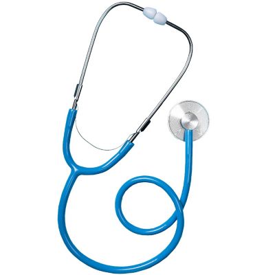Skeleteen Blue Doctor's Stethoscope Toy - Doctor Or Nurse Pretend Play Costume Accessories and Prop Toys for Kids - 1 Piece Image 1