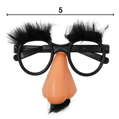 Skeleteen Disguise Glasses with Nose - Funny Old Man Glasses - 1 Piece Image 2
