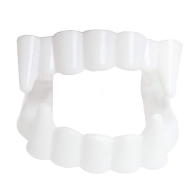 Skeleteen White Sharp Vampire Fangs - Dracula Monster Teeth for Party Favors and Supplies - 12 Pack Image 2