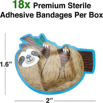 Sloth Adhesive Bandages  Set of 18 Image 1