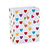 Small Foil Hearts Gift Bags - 12 Pc. Image 1