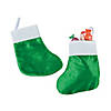 Small Green Christmas Stockings - 12 Pc. Image 1