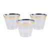 Small Plastic Cups with Gold Trim - 24 Pc. Image 1