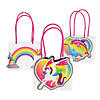 Small Rainbow Sparkle Gift Bags - 12 Pc. Image 1