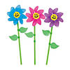 Smile Face Flower Pinwheels - 36 Pc. Image 1