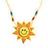 Smile Face Sun Necklace Craft Kit - Makes 12 Image 1
