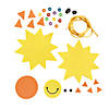 Smile Face Sun Necklace Craft Kit - Makes 12 Image 1