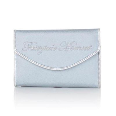 SNOB Essentials Disney Cinderella Fairytale Moment Clutch Jewelry Bag Metallic Blue Handbag Purse Small Designer Womens SE154600 Image 1