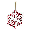 Snowflake Cookie Cutter Ornament (Set Of 4) 10.5"H Metal Image 1