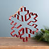 Snowflake Cookie Cutter Ornament (Set Of 4) 10.5"H Metal Image 2