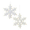 Snowflake Cookie Ornament (Set Of 12) 5.5"H Clay Dough Image 1