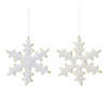 Snowflake Cookie Ornament (Set Of 12) 5.5"H Clay Dough Image 1