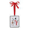 Snowman And Deer Ornament (Set Of 12) 5.25"H Iron Image 1
