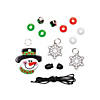 Snowman Charm Beaded Necklace Craft Kit - Makes 12 Image 1