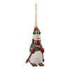 Snowman On Skis Ornament (Set Of 6) 9.75"H Wood Image 1