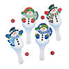 Snowman Paddleball Games - 12 Pc. Image 2
