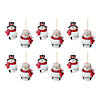 Snowman Sleigh Bell Ornament (Set Of 12) 4.5"H Resin Image 4