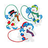 Snowman Snowflake Christmas Ornament Craft Kit - Makes 12 Image 1