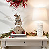 Snowman Statue With Twig Lights 18X3X15.25" Image 2