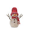 Snowman With Hat And Scarf (Set Of 2) 12.25"H, 15.25"H Foam/Fabric Image 1